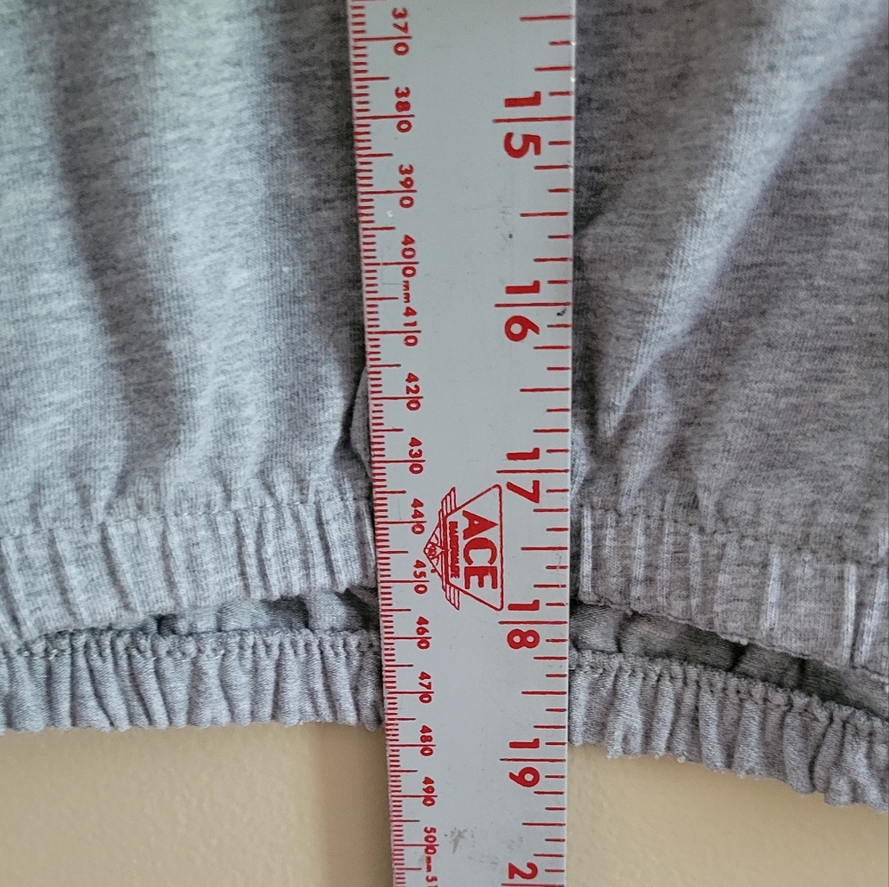 3/$12 SALE Calvin Klein | Crop Top Elastic Waist Distressed Flawed - Picture 5 of 7